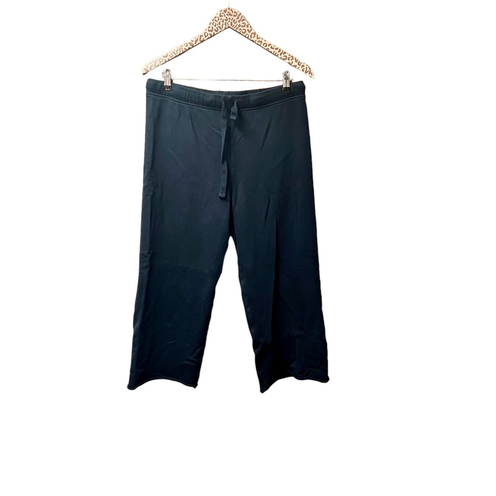 Frank & Eileen Catherine Favorite Cropped Wide Sweatpants Triple Fleece Navy - Picture 3 of 14